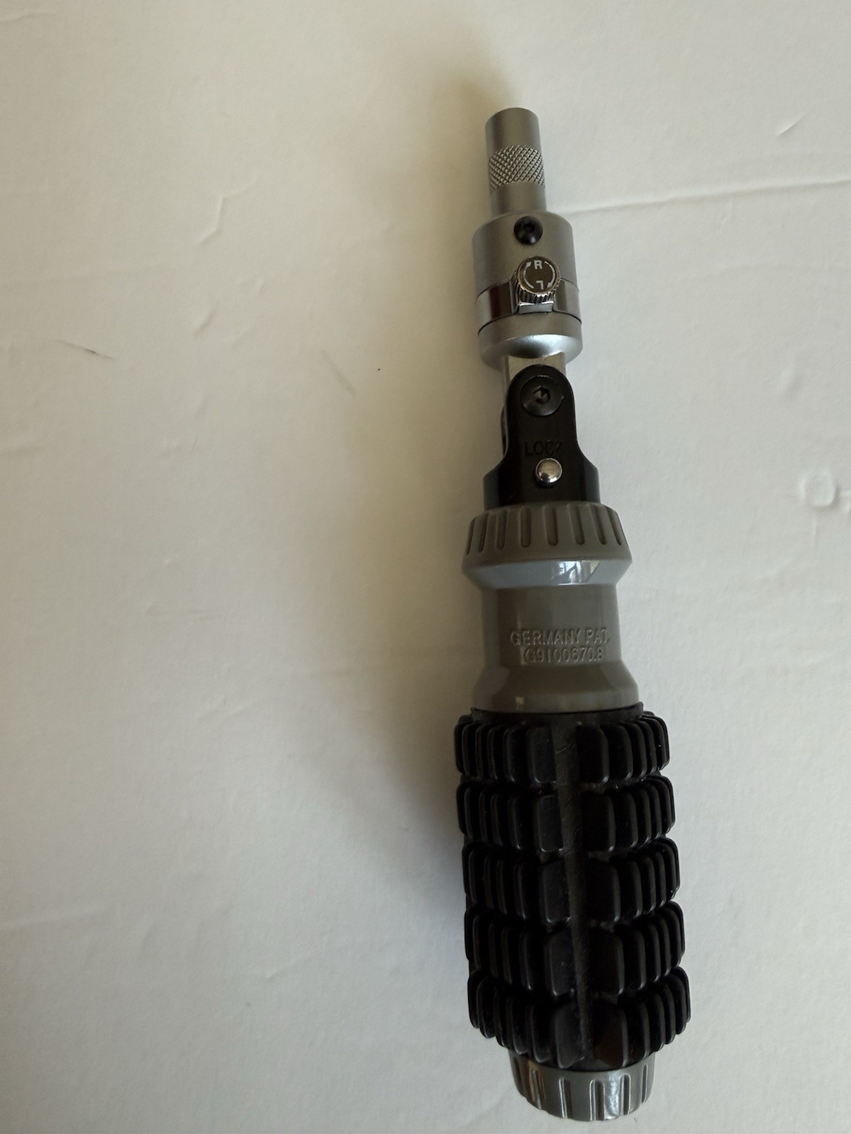 Germany PAT, 7.75” Ratchet Driver Flexible With 5 Heads. Pre Owned.