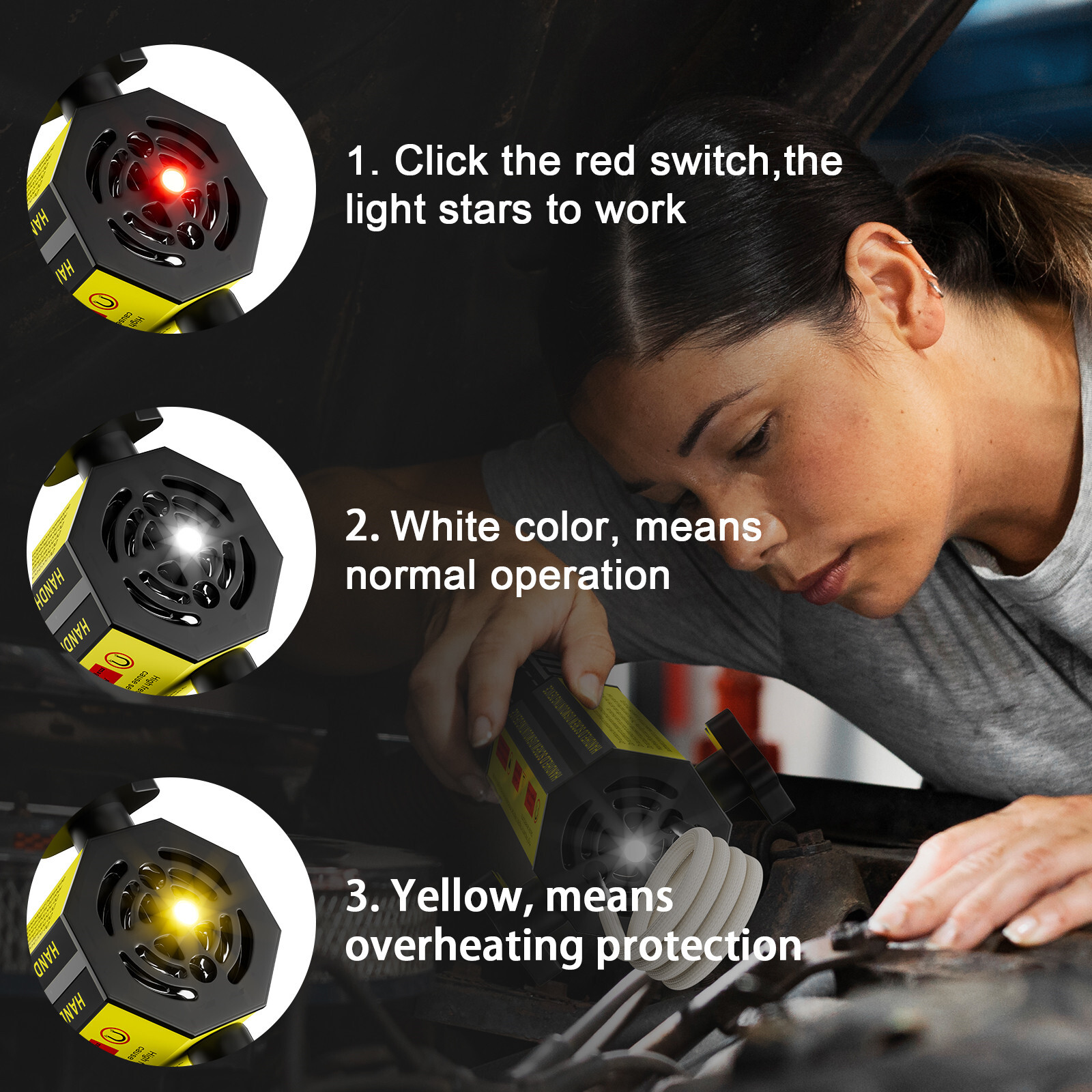 Magnetic Induction Heater Kit with 8 Coils Portable Heat Induction Tool