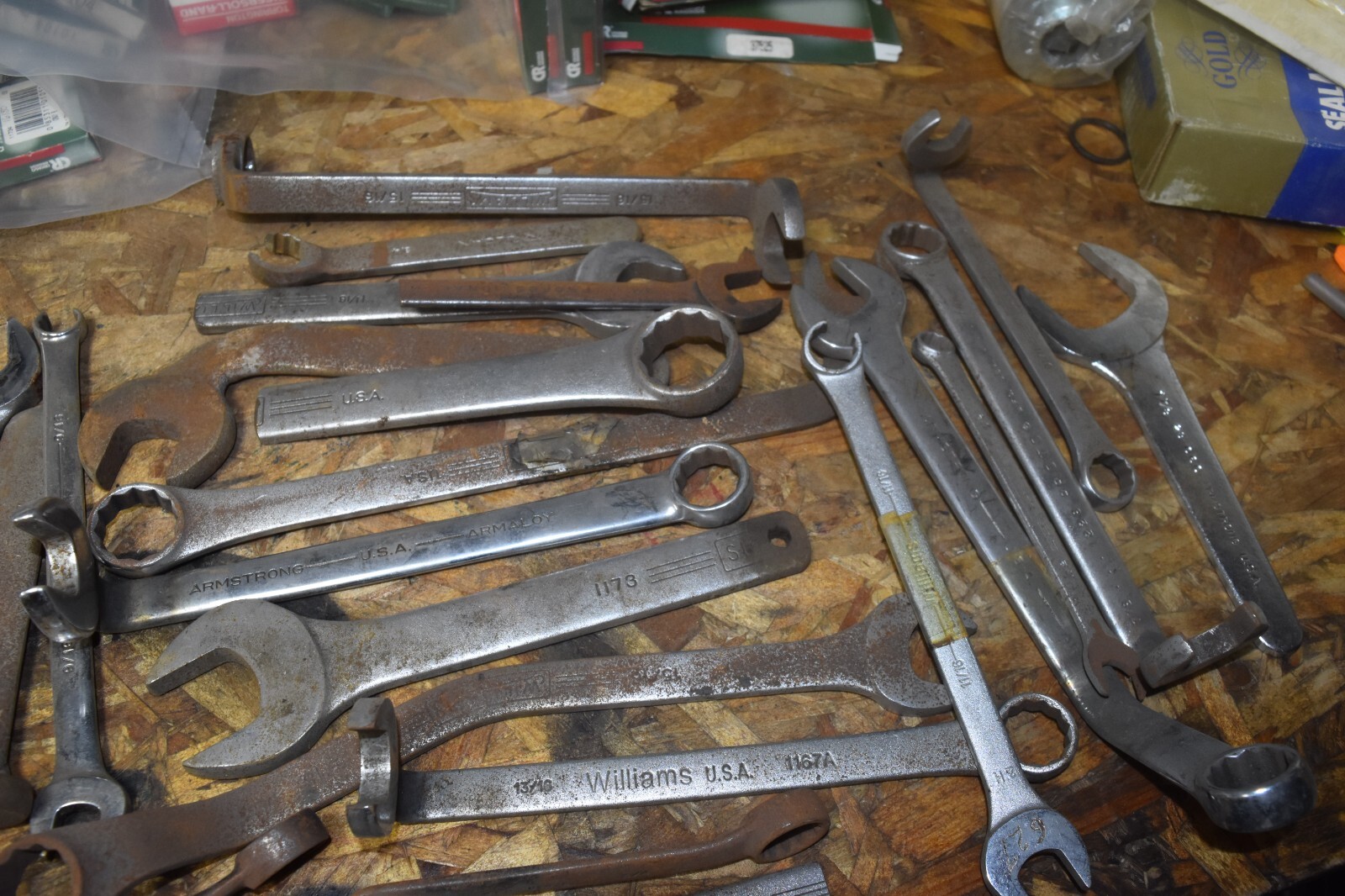 LOT OF 23 CUSTOM BENT PUMP WRENCHES FOR INDUSRIAL PUMPS FREE SHIPPING