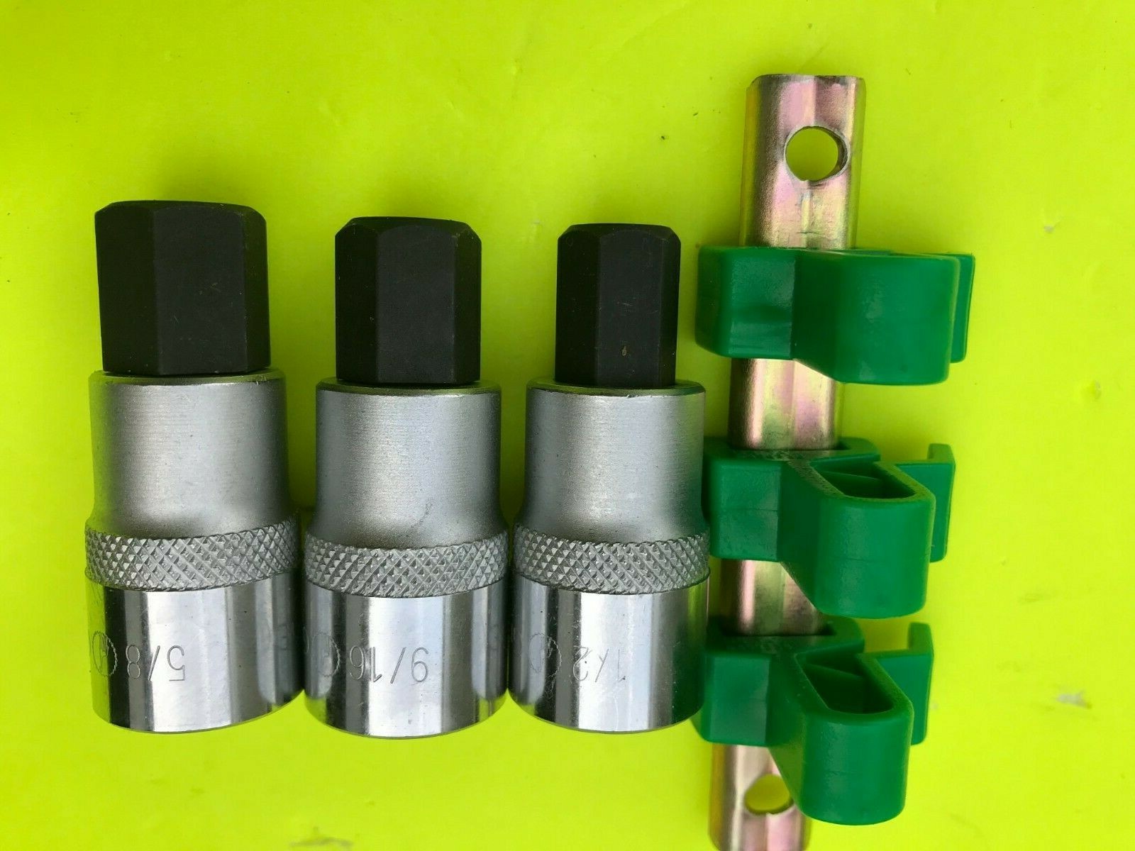 Great Neck 1/2-Inch Drive 3-Piece SAE Large Hex Bit Socket Set 1/2″, 9/16″, 5/8″
