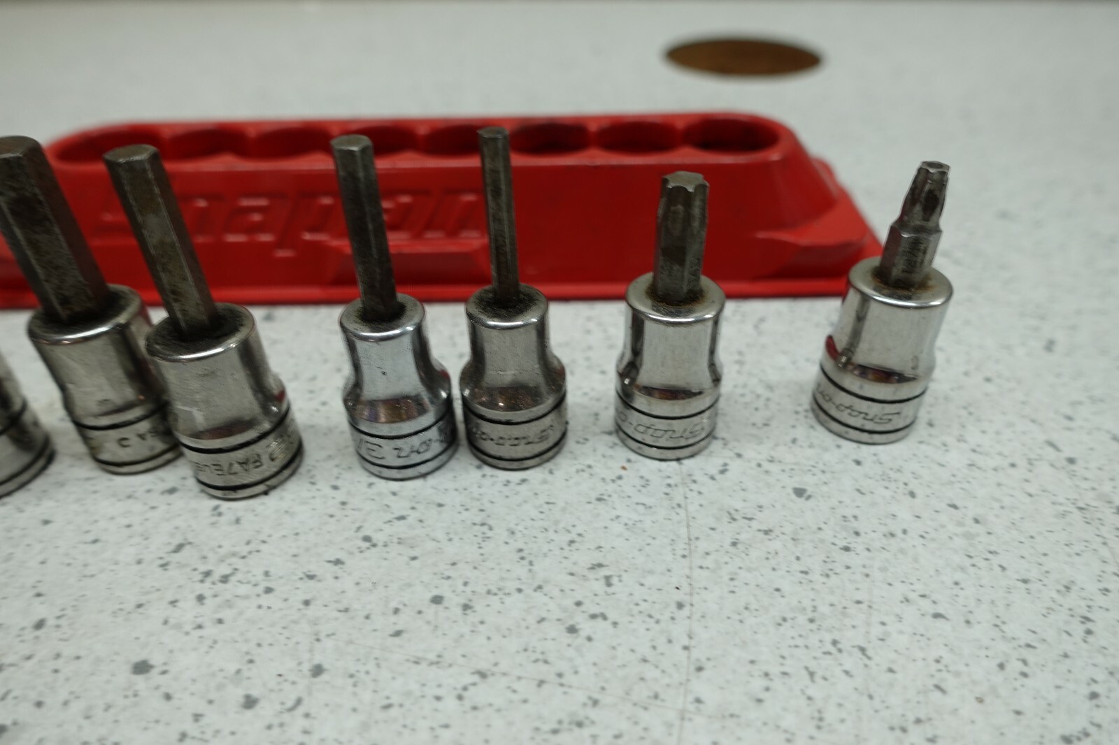 SNAP ON 8 PC HEX BIT SOCKET SET fa12e FAM8E FA10E FA7E FA6E FA4.5E T40 FTXR27E
