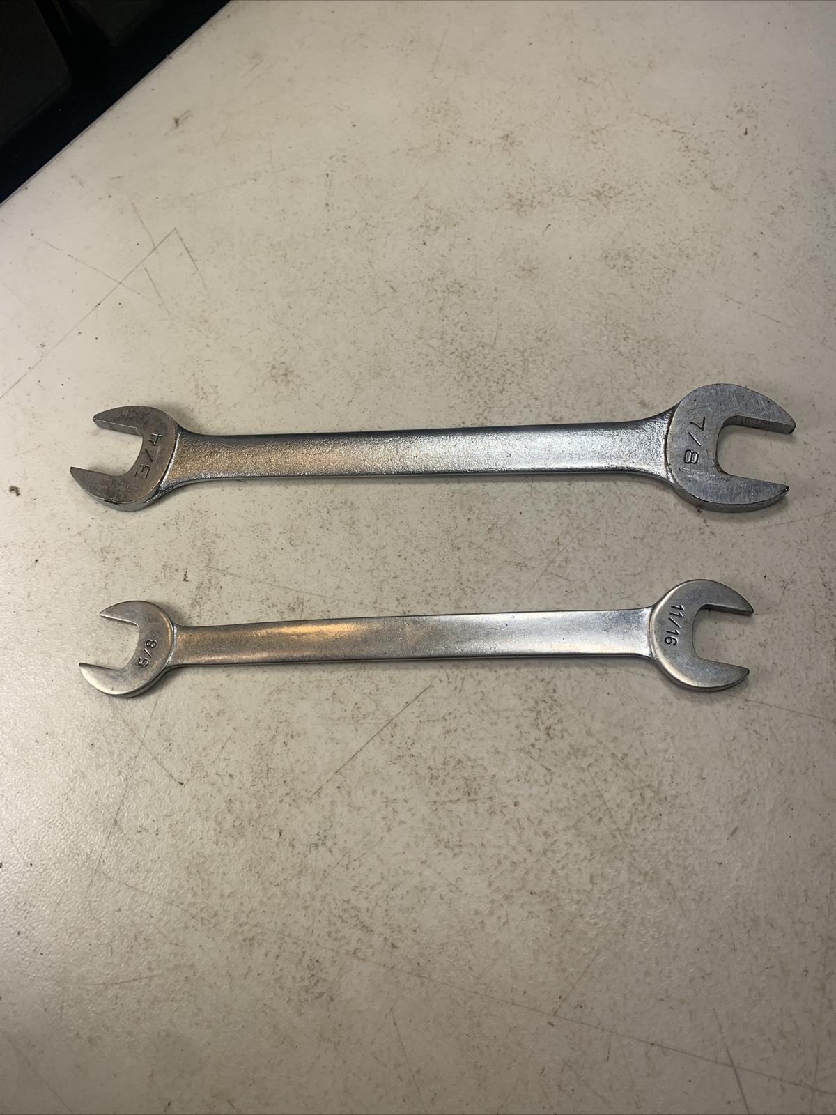 LECTROLITE & ARMSTRONG TOOLS- Lot of 2 Thin Line Tappet Wrenches T-2428 & 1092-F
