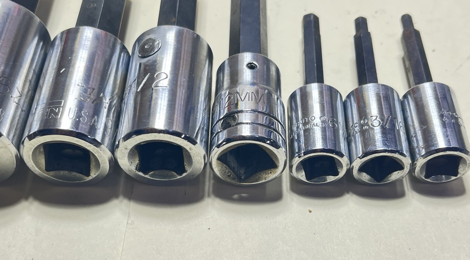 8 Allen Socket Drives ,Allen,Armstrong Others Used