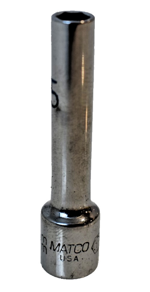 Matco Tools AD5M6A 5mm Metric Deep Socket 1/4″ Drive 6 Point Chrome USA