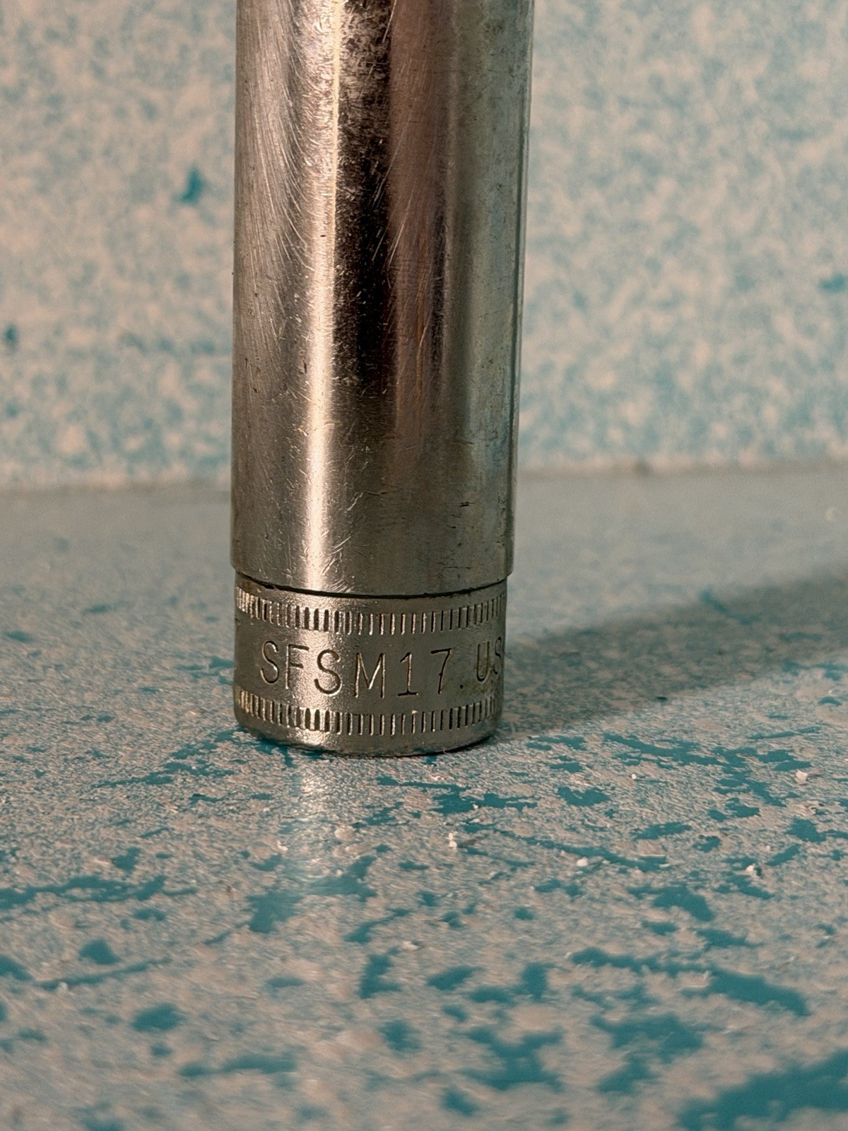 Snap On Tools 17mm 6 Point Deep Socket SFSM17 Vintage USA