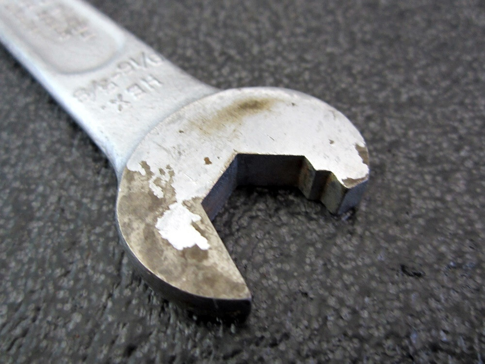 Antique Simplex No. 10 Ratchet Action Open End Wrench Frank C Reilly NY USA