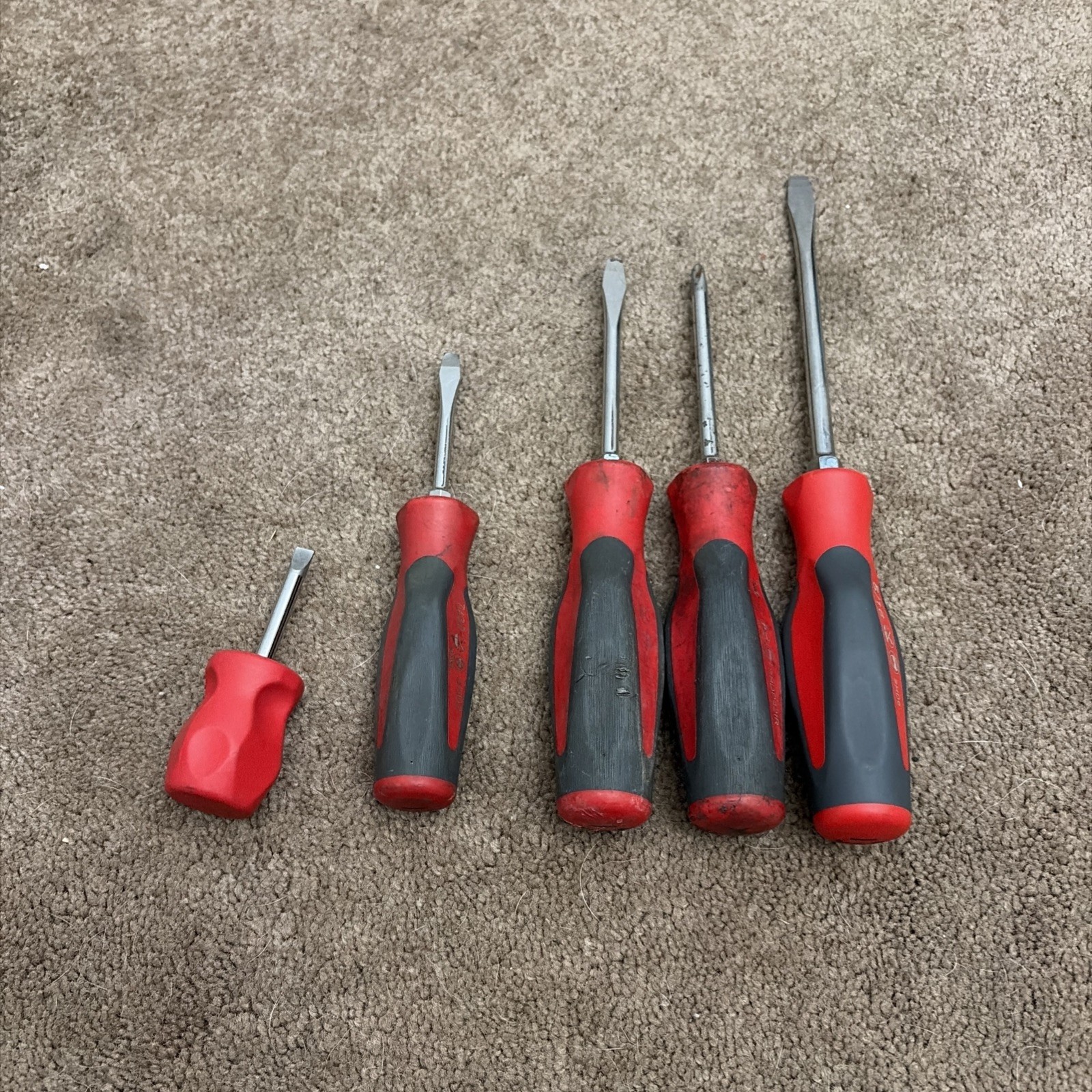 Snap On 5 Piece Screwdriver Set Red