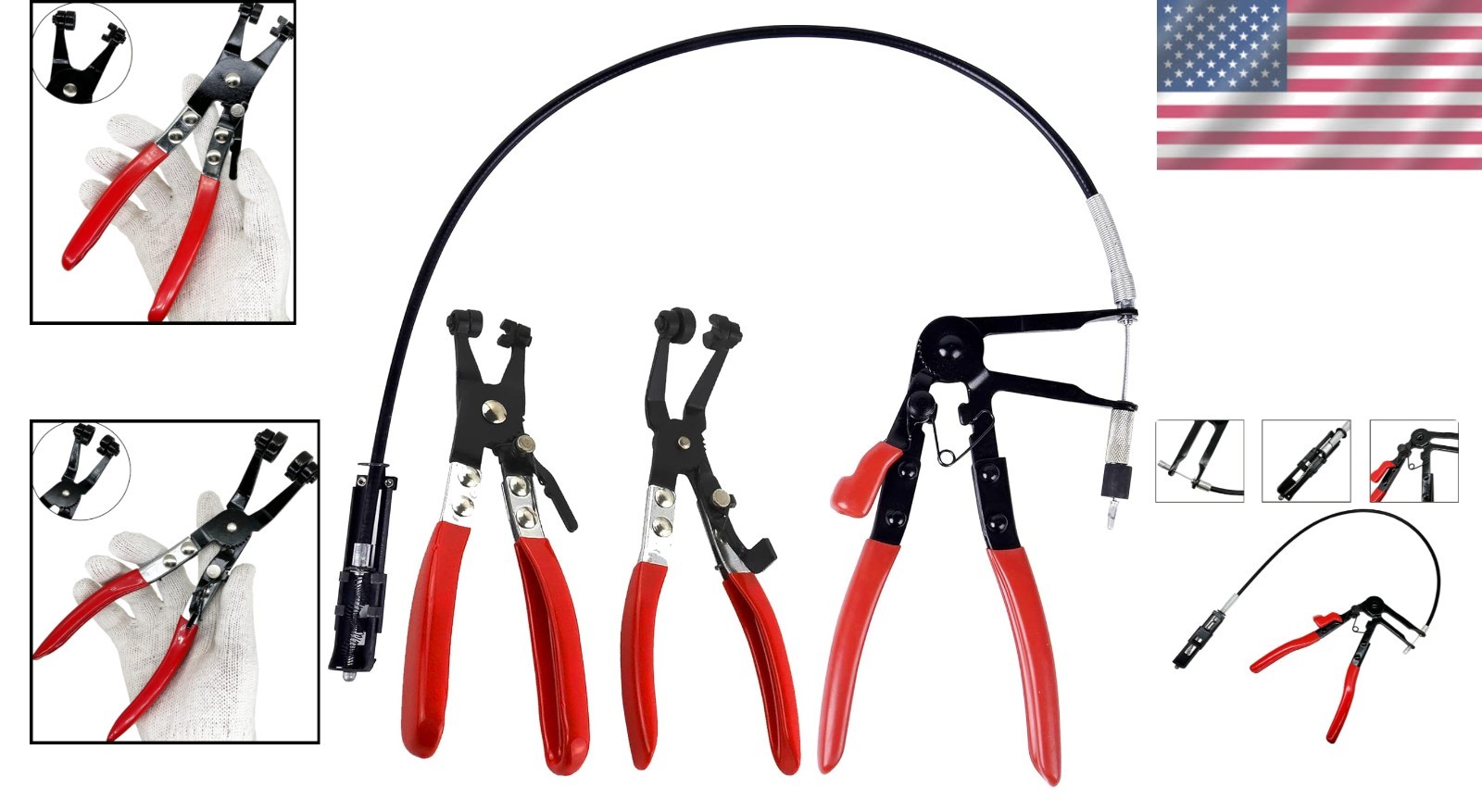 Professional 3-Piece Hose Clamp Pliers Set – Unlocks Automotive Repair Potential