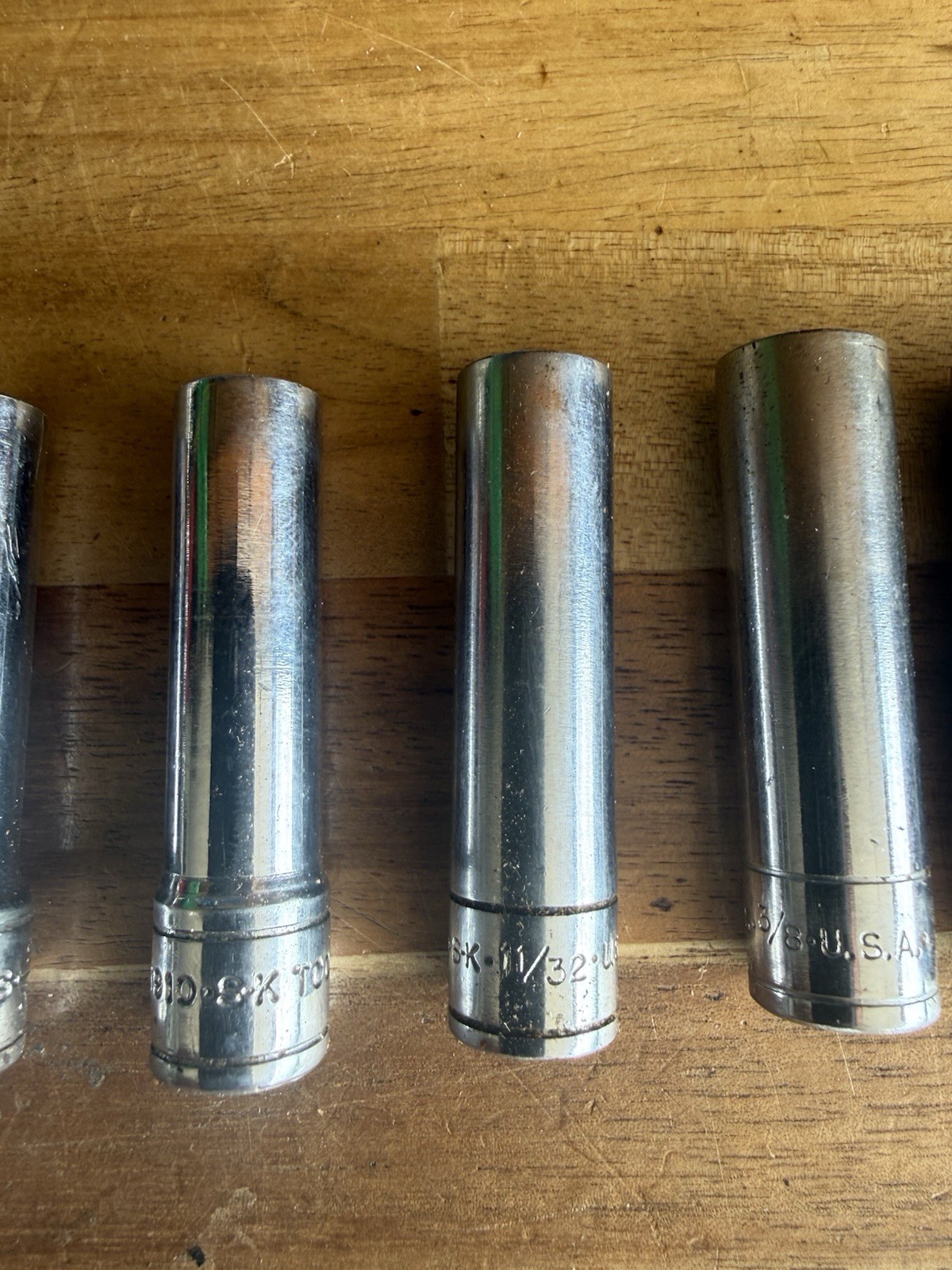 SK Hand Tools 1/4″ Dr. 6pt Deep Metric/sae Mixed Lot 7pc Sockets 1/4” – 1/2”
