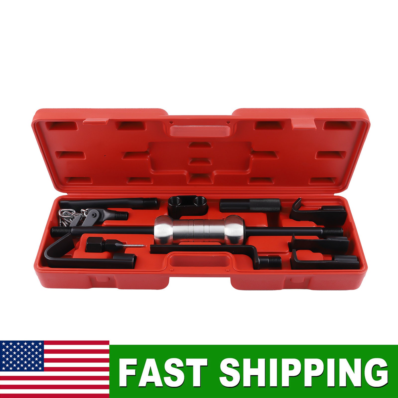 13 pcs Dent Puller 10lbs Slide Hammer Auto Body Car Repair hooks Tool Kits