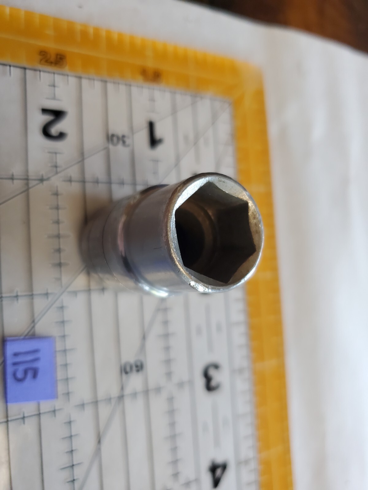 S-K 9/16″ X 1/2″ Shallow Socket 6 Point Ratchet Tool 40118 USA