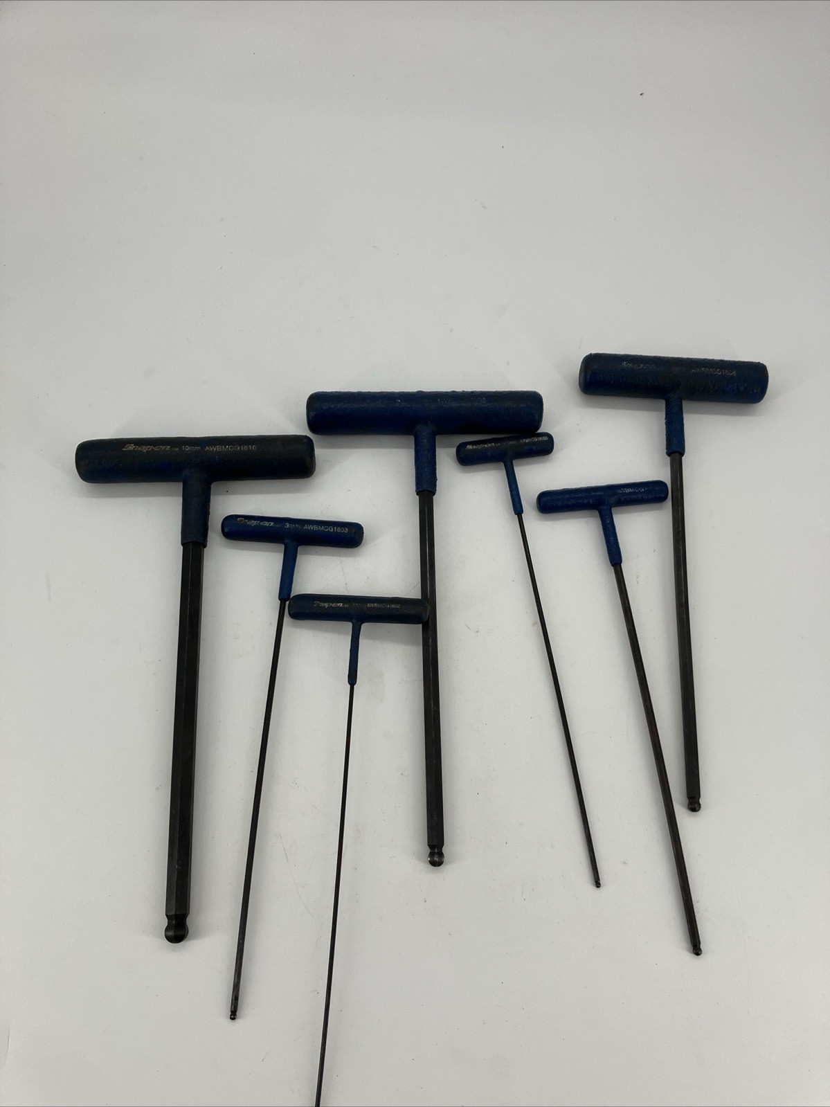 Snap-on AWBMCG1600 Metric Ball-End T Handle Allen set Incomplete of 7