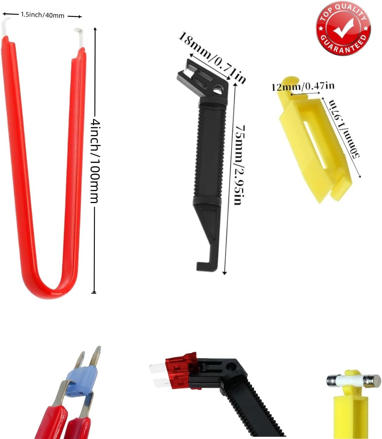 Relay Puller Pliers, Fuse Puller Pliers 4-Pack Automotive Relay Fuse Puller Tool