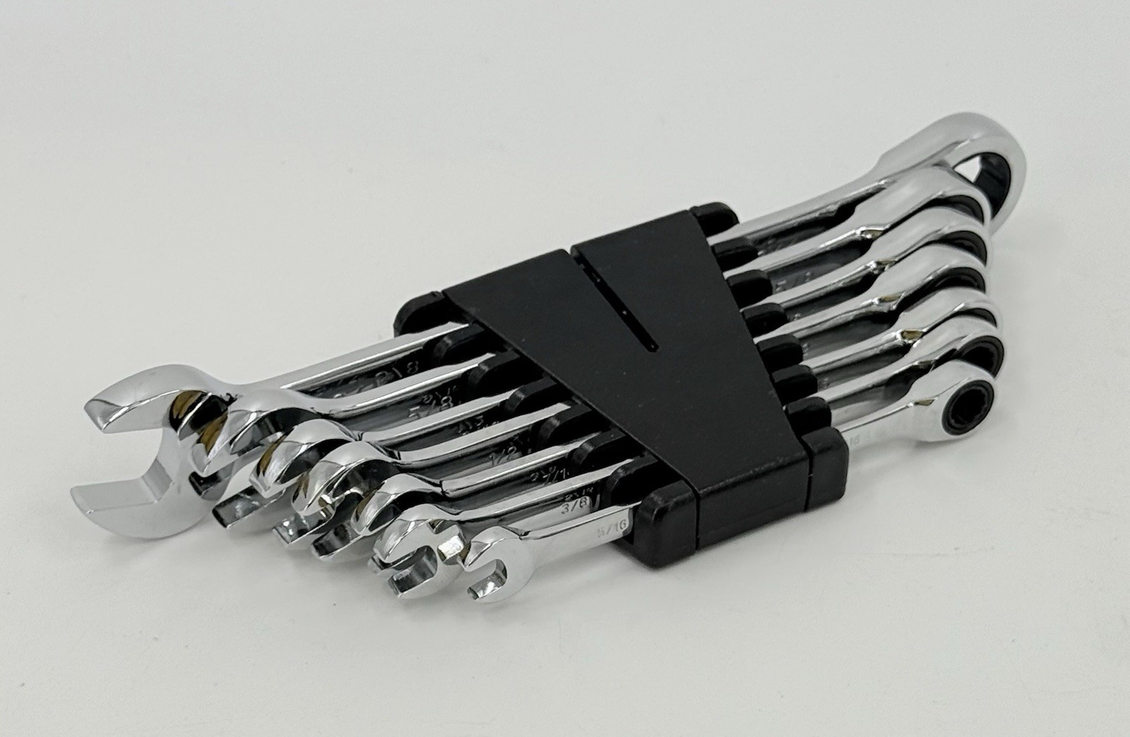 Titan Tools 17350 Combination Ratcheting Wrench Set 7 Piece SAE NEW NWOP