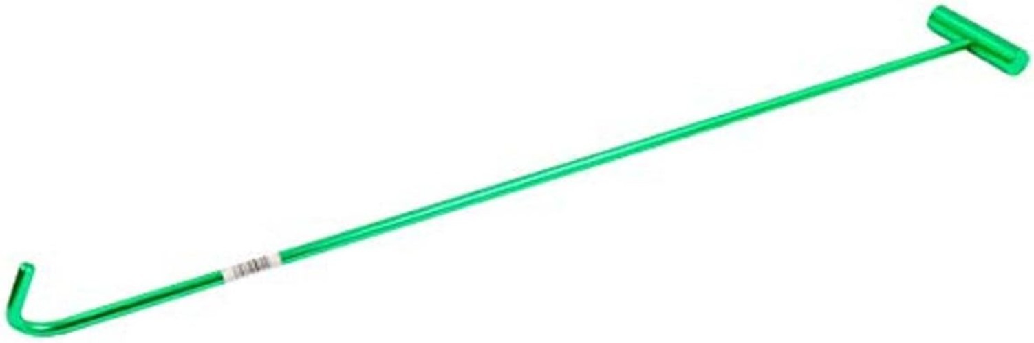 Brushed Aluminum 5th Wheel Pin Puller, Green, 31.5 Inches