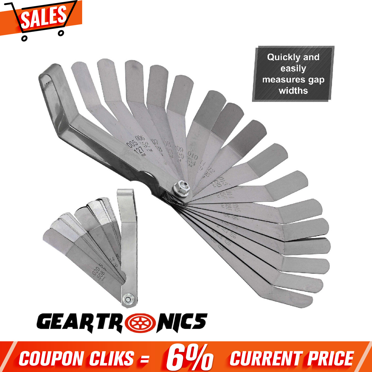 16xTapered Feeler Gauge Set Valve Clearance Checker UTV ATV Motorcycle Zmvizvfwf