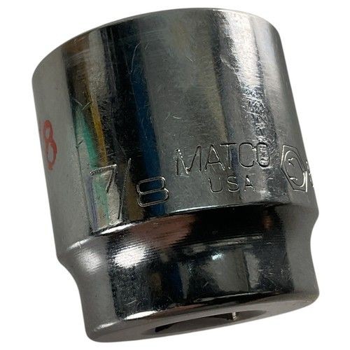 Matco Tools Shallow Socket 7/8″ 6 Point 3/8″ Drive B286A Chrome USA Made Tool