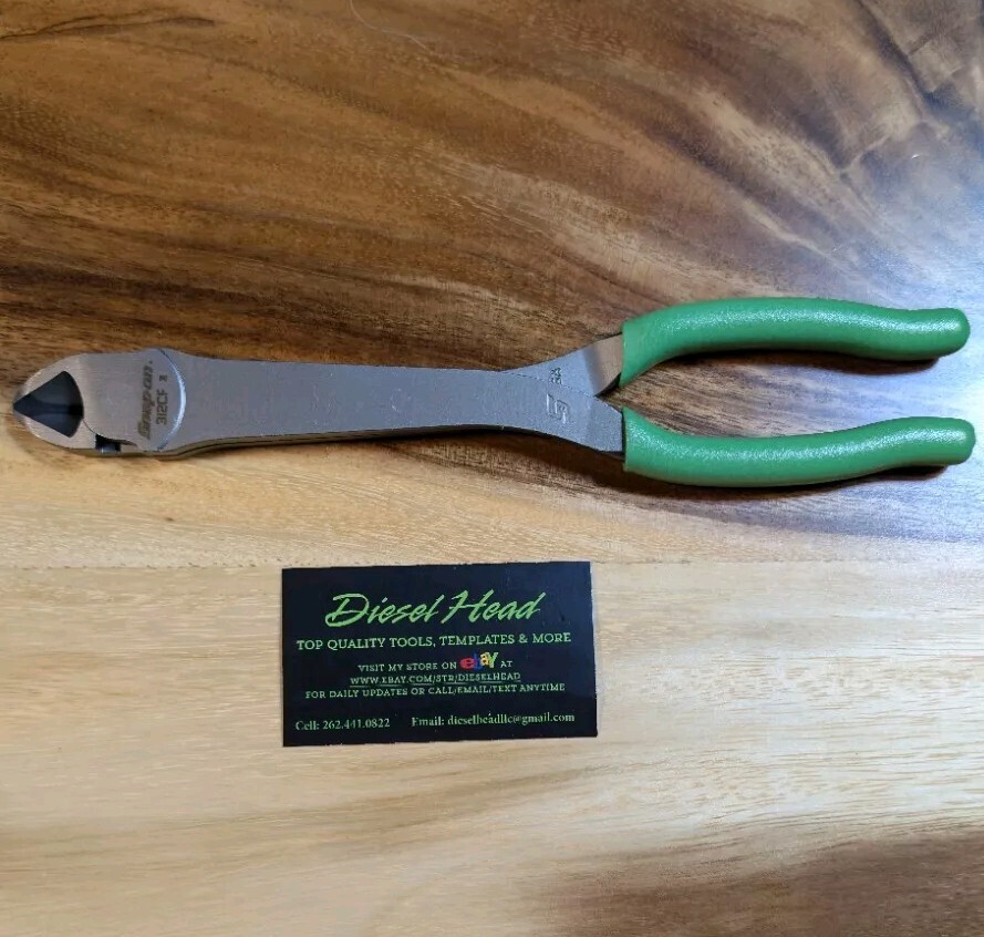 *NEW* Snap On 312CF GREEN – 11″ Heavy Duty Diagonal Cutters – FREE SHIPPING
