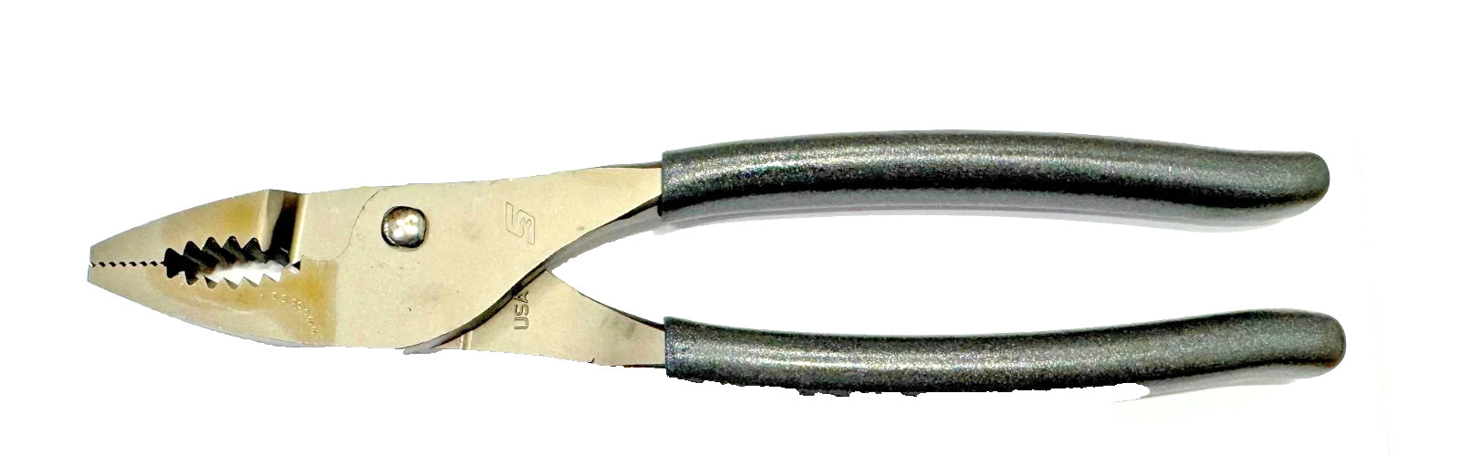 Snap-on Tools DARK TITANIUM Soft Grip 9″ HD Slip Joint Pliers 49ACFDT USA NEW