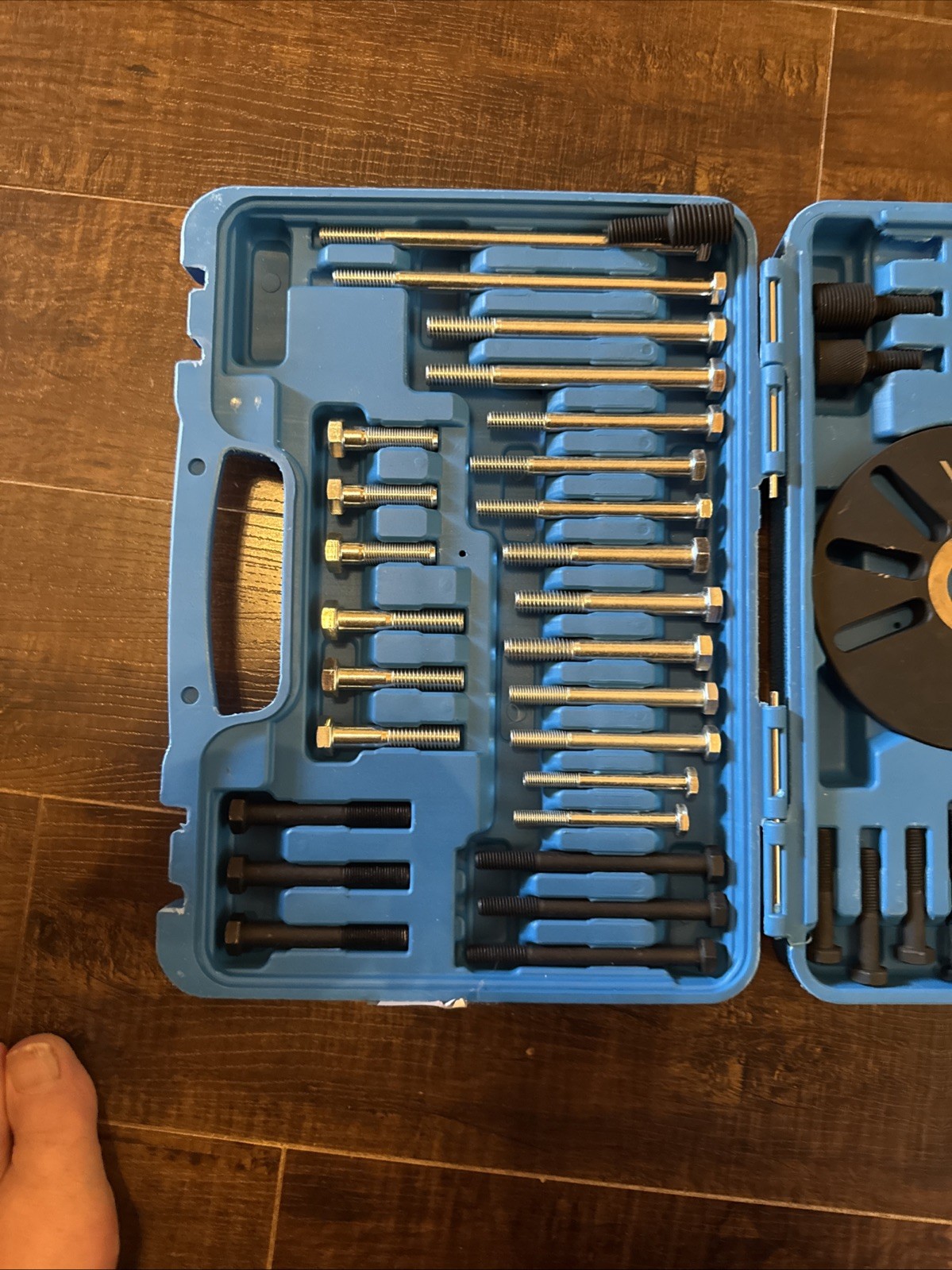 59 Pcs Harmonic Balancer Puller and Installer Set, Flywheel Remover, Crankshaft