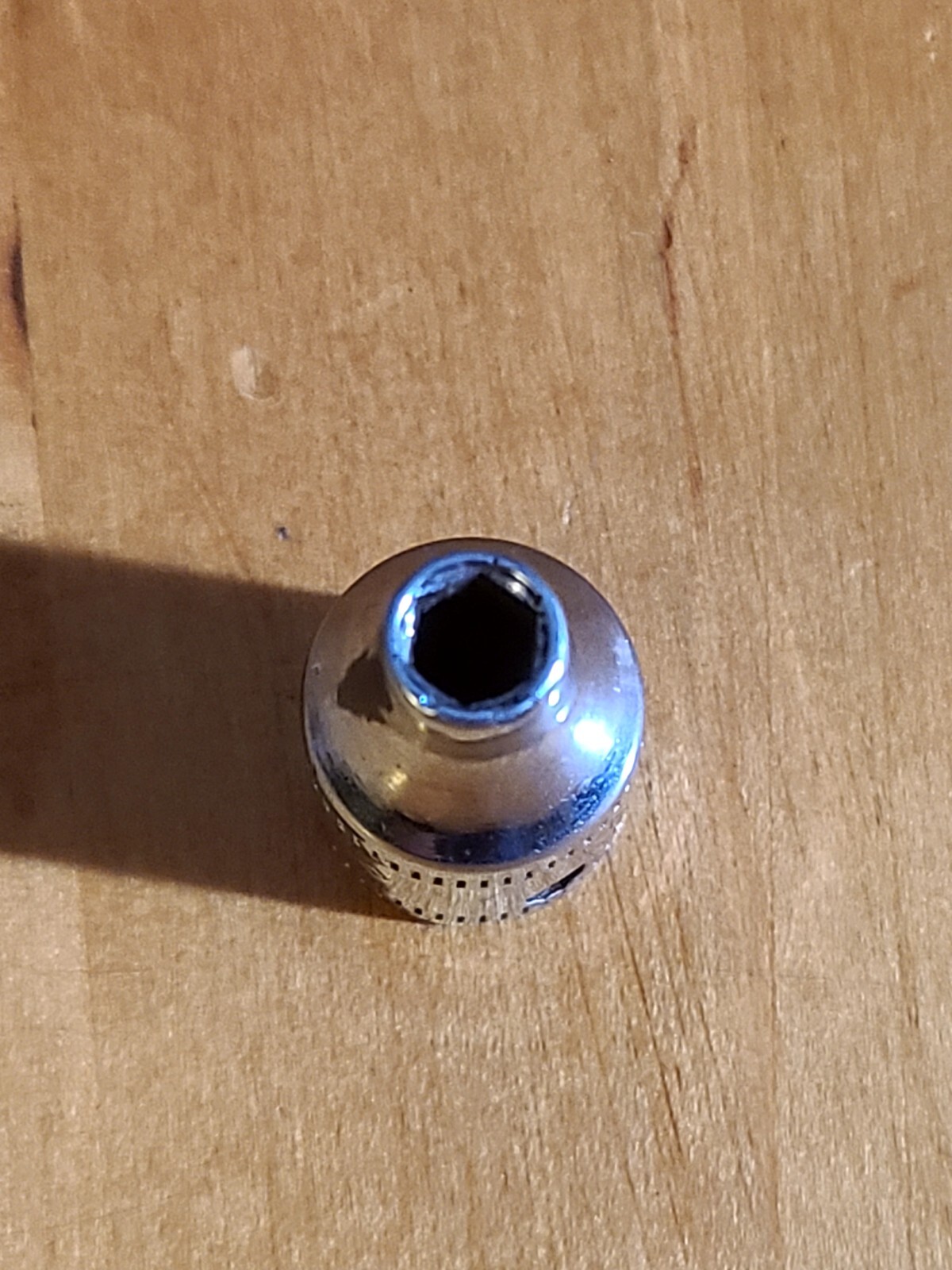 Snap On Tools 1/4” Drive 4MM 6 Point Metric Shallow Chrome Socket TMM4 USA VTG