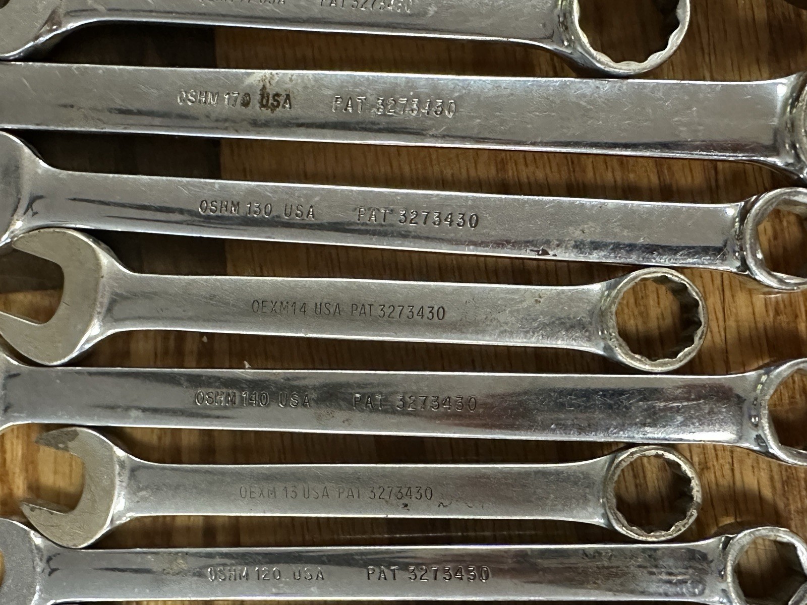 Vintage Snap On Wrench Lot Of 13 Pieces
