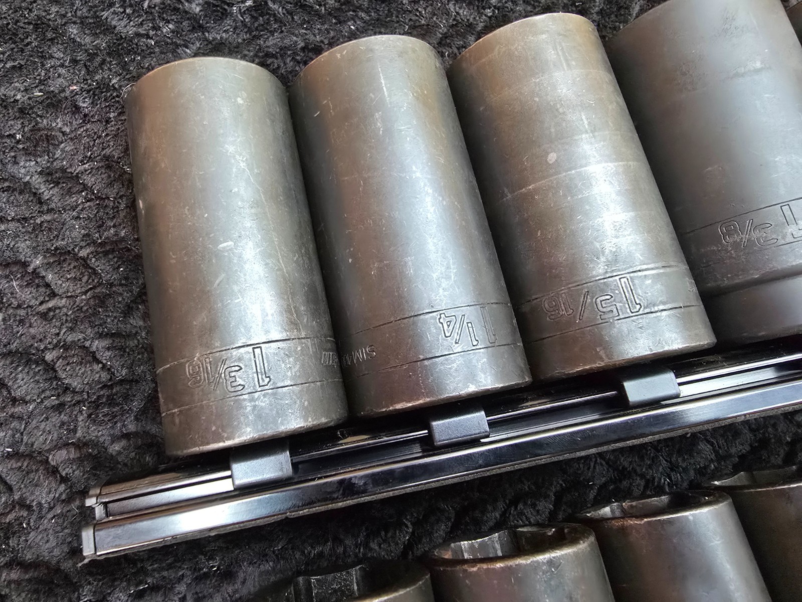 20 Piece 1/2 Drive Snap On Extra Deep Impact Master Socket Set 3/8 Though 1-9/16