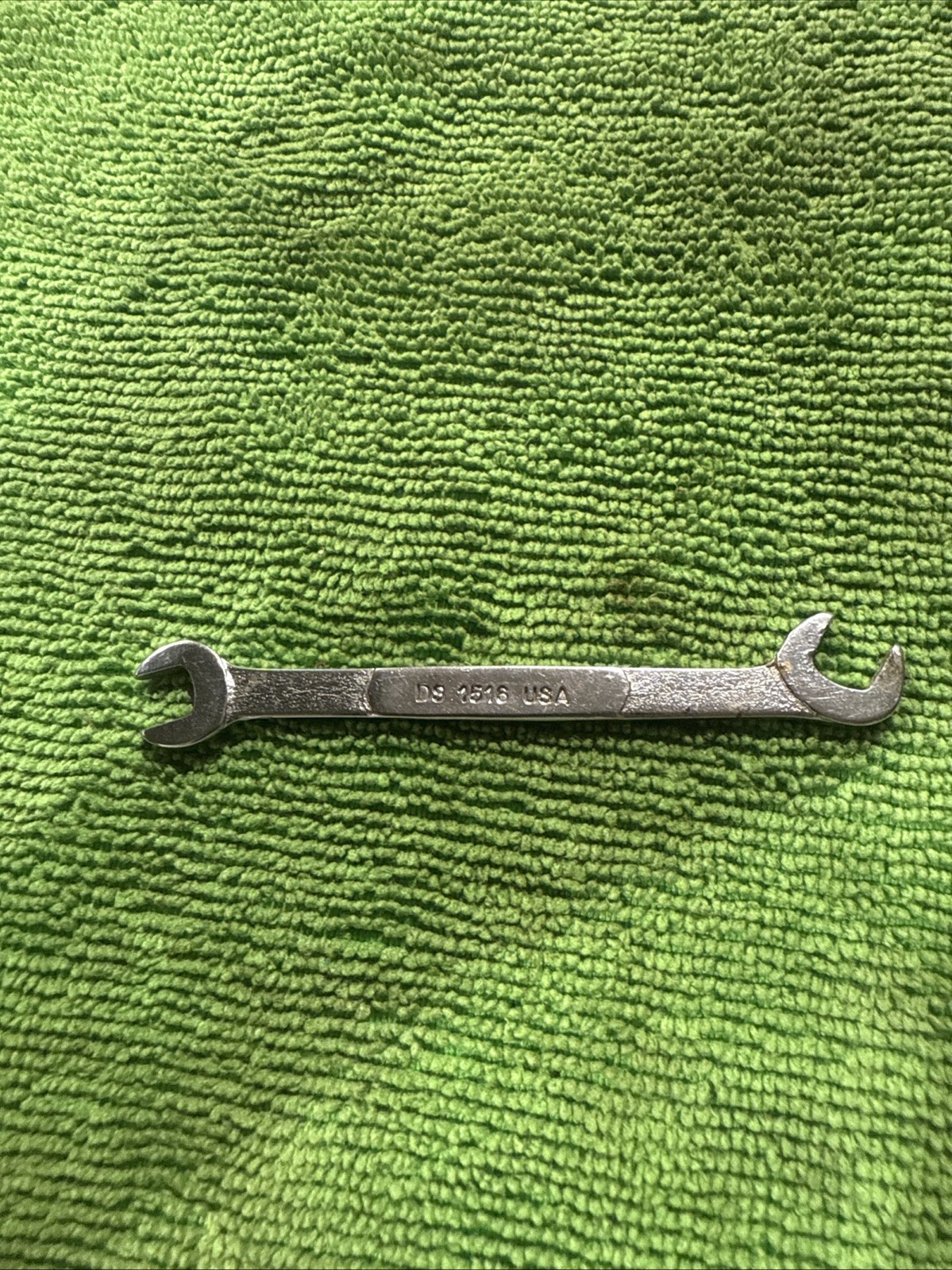 Snap On 15/64″-1/4″ SAE 15°60° Offset Open End Ignition Wrench USA DS1516