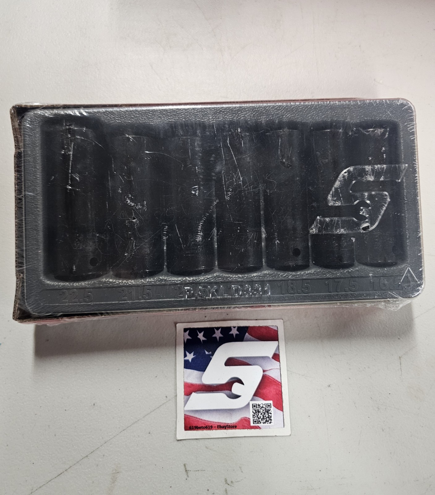 Snap On 307LSDM 7pc 1/2 Drive Increase Hex Depth Lug Nut Socket Set Half/size