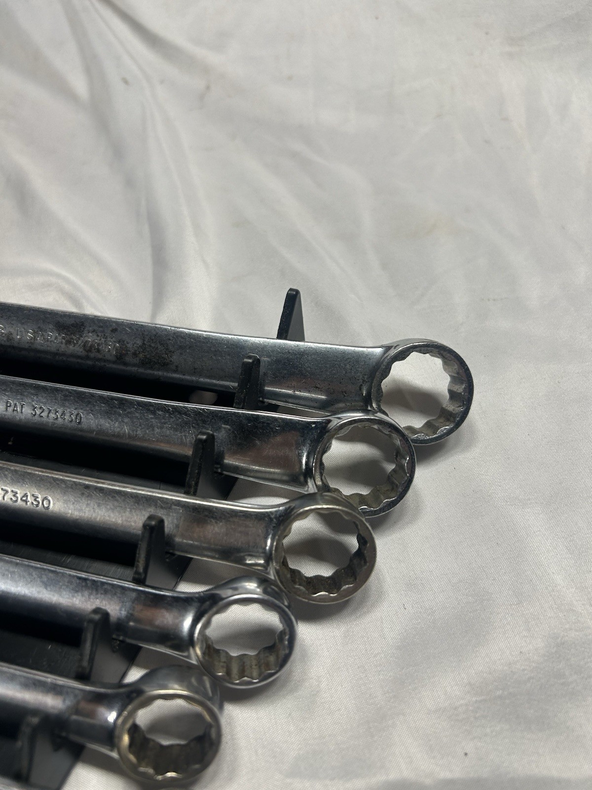 Snap-On OEX711B – 9 Pc – 12pt SAE Flank Drive Wrench Set 3/8″ to 15/16”