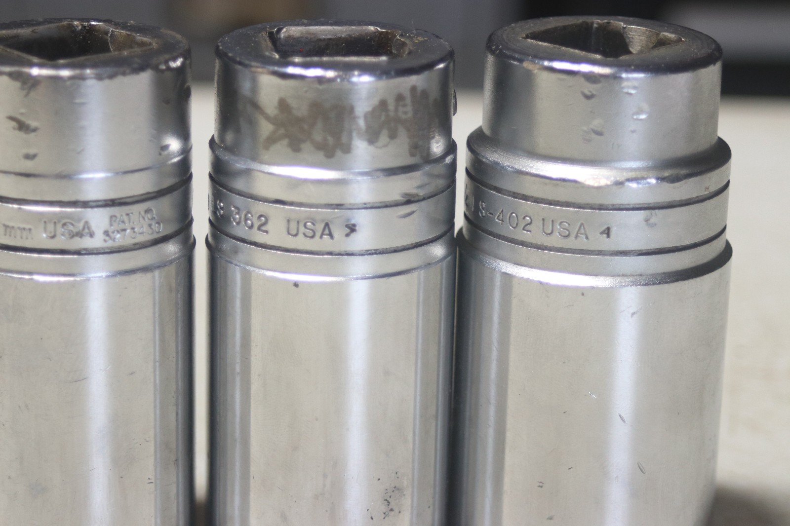 Lot of 5 Snap On 3/4 Inch Drive 6 Point Deep Sockets 15/16 – 1-1/4