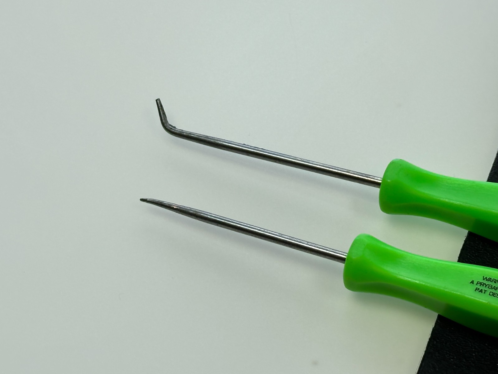 Snap-On Tools USA 2pc GREEN Hard Handle Pick Set Lot, 3ASH45A & 3ASAA