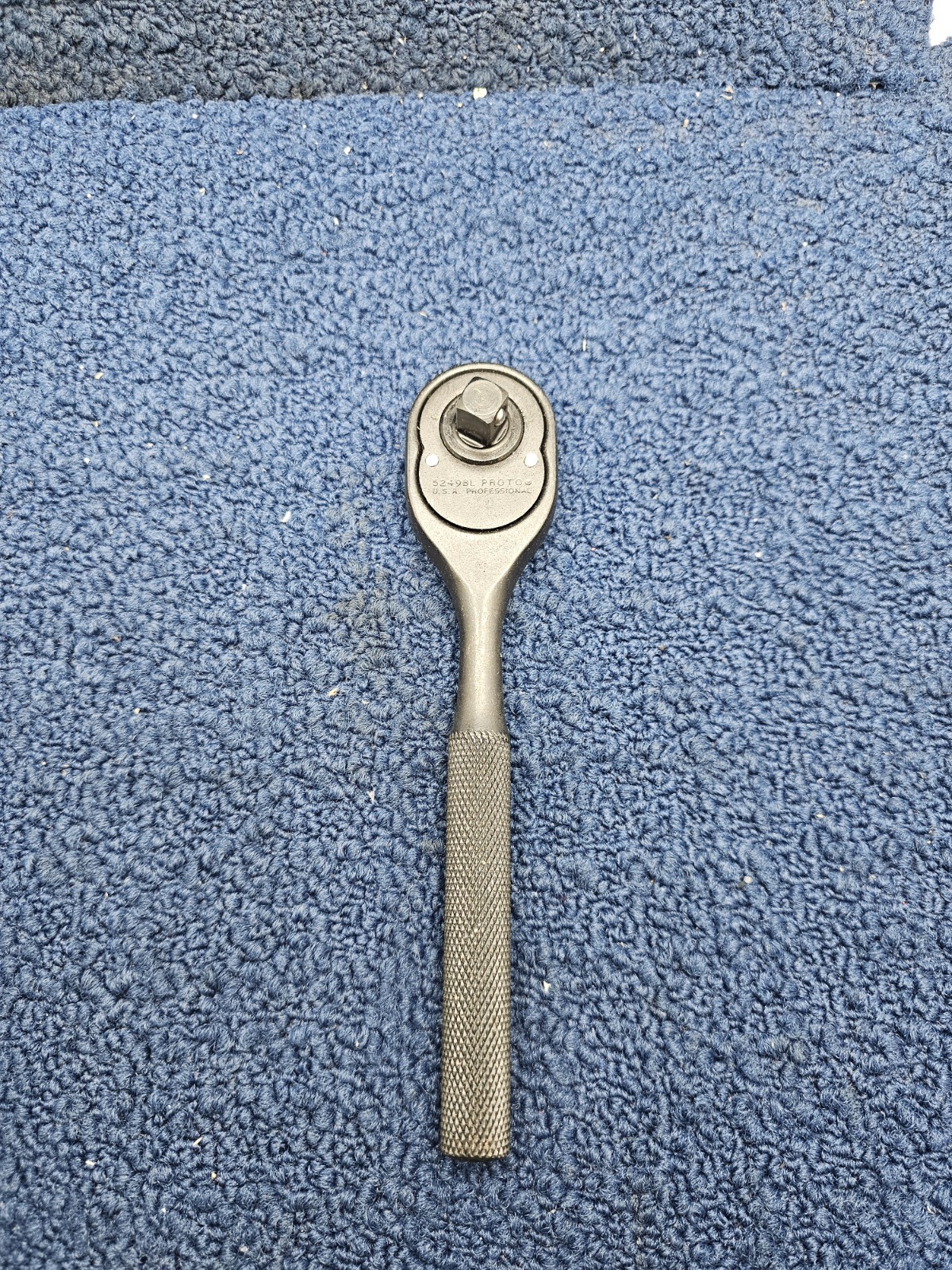 Proto 5249BL: 3/8” Pear Shaped Head Black Oxide Ratchet