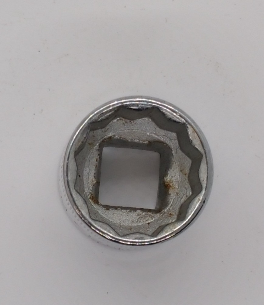 Craftsman 3/8″ Drive 17M/M 12 Pt Shallow Socket Metric Top Knurl V 44307 USA NOS