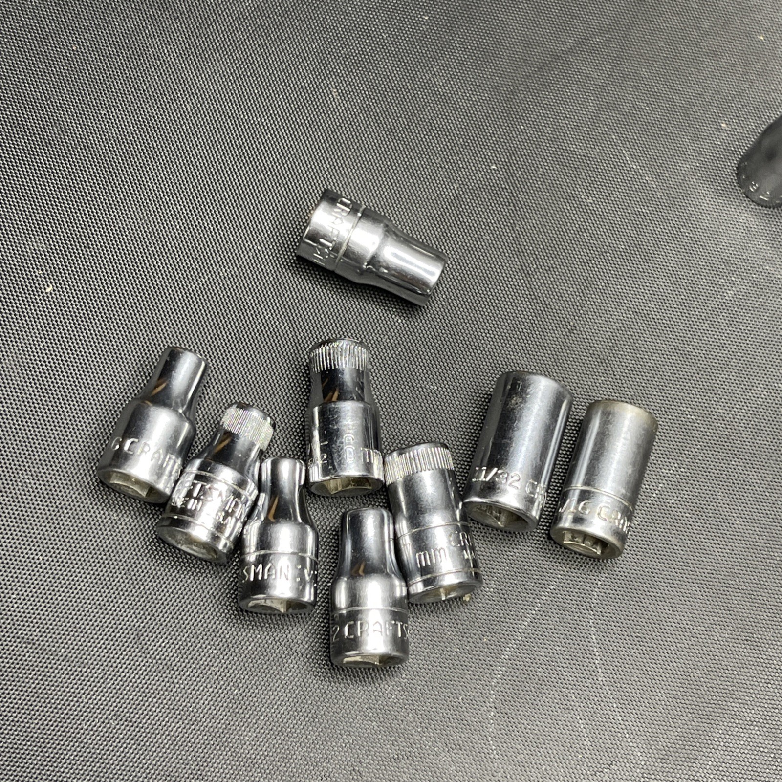Vintage Craftsman USA Socket Lot 3/8 1/2 Drive Breaker Bar Extensions Sockets V