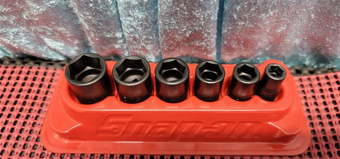 SNAP-ON TOOLS IMTMI8A 6-PC SHALLOW IMPACT SOCKETS 6 PT SAE 1/4″ – 9/16 1/4″ DR