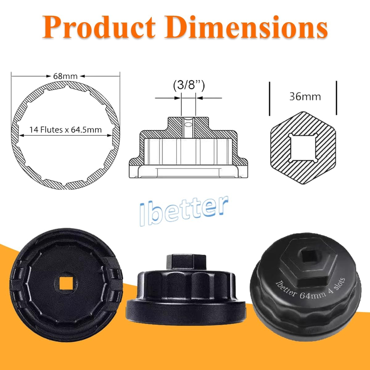 Heavy Duty Oil Filter Wrench for Toyota,Lexus,RAV4,Camry,Tundra,Highlander,Sienn