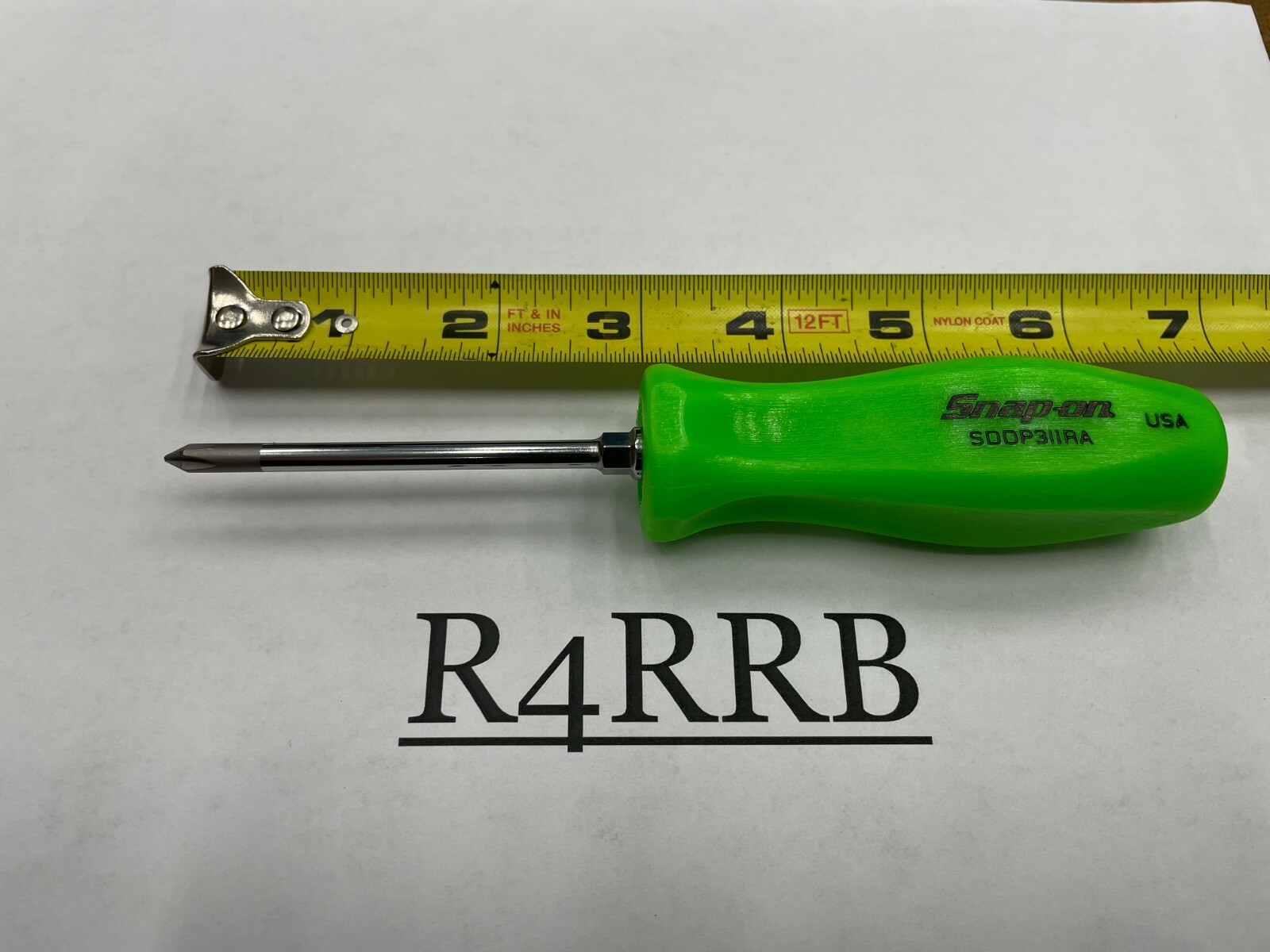 Snap-on Tools USA NEW GREEN Hard Handle #1 Phillips Screwdriver SDDP31IRAG
