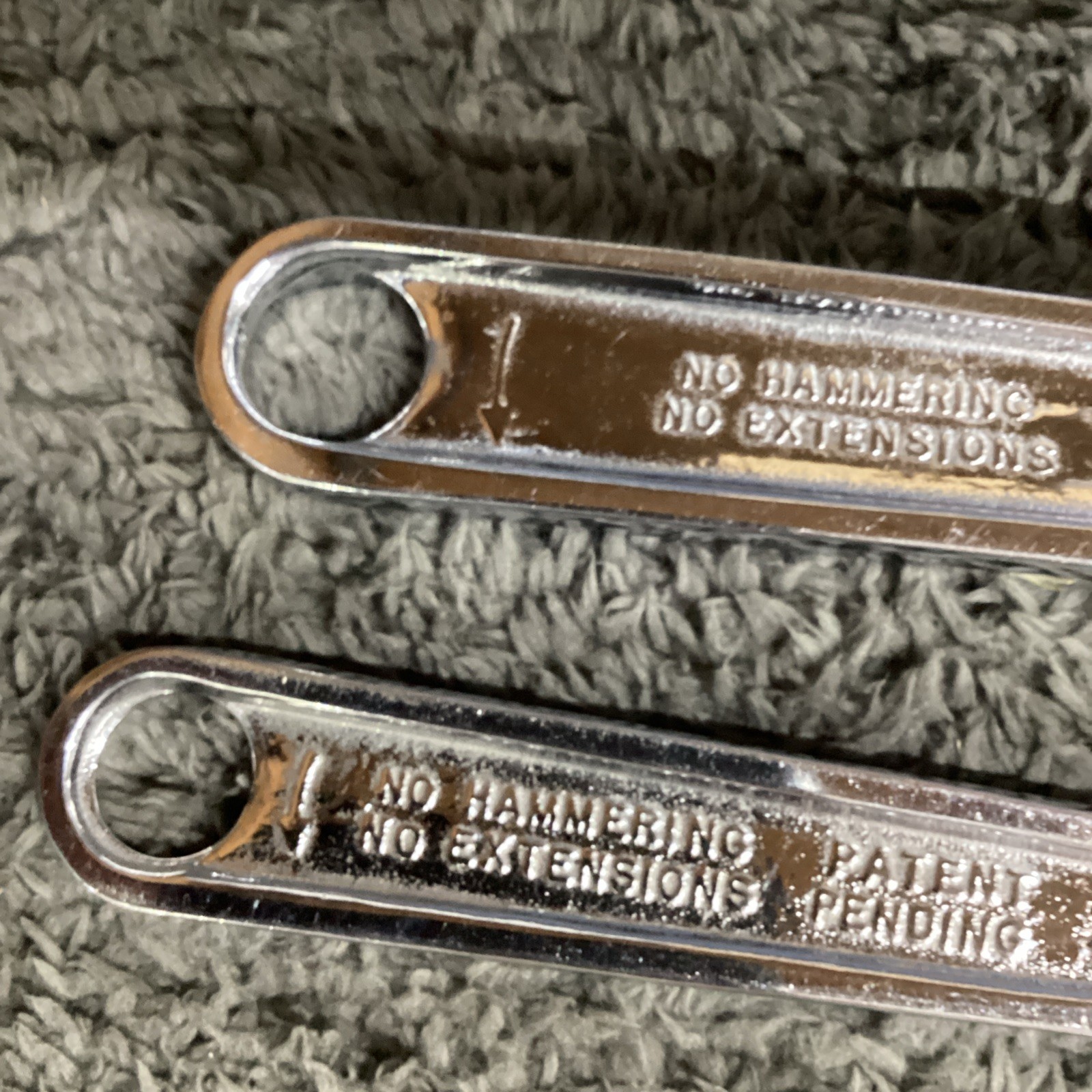 Snap On Underline Logo Adjustable Wrench Set AD8 and AD10 Two Pieces 8” , 10”