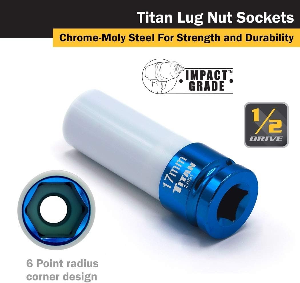 17mm Non-Marring Impact Socket 1/2-Inch Drive – Durable Chrome Molybdenum Steel