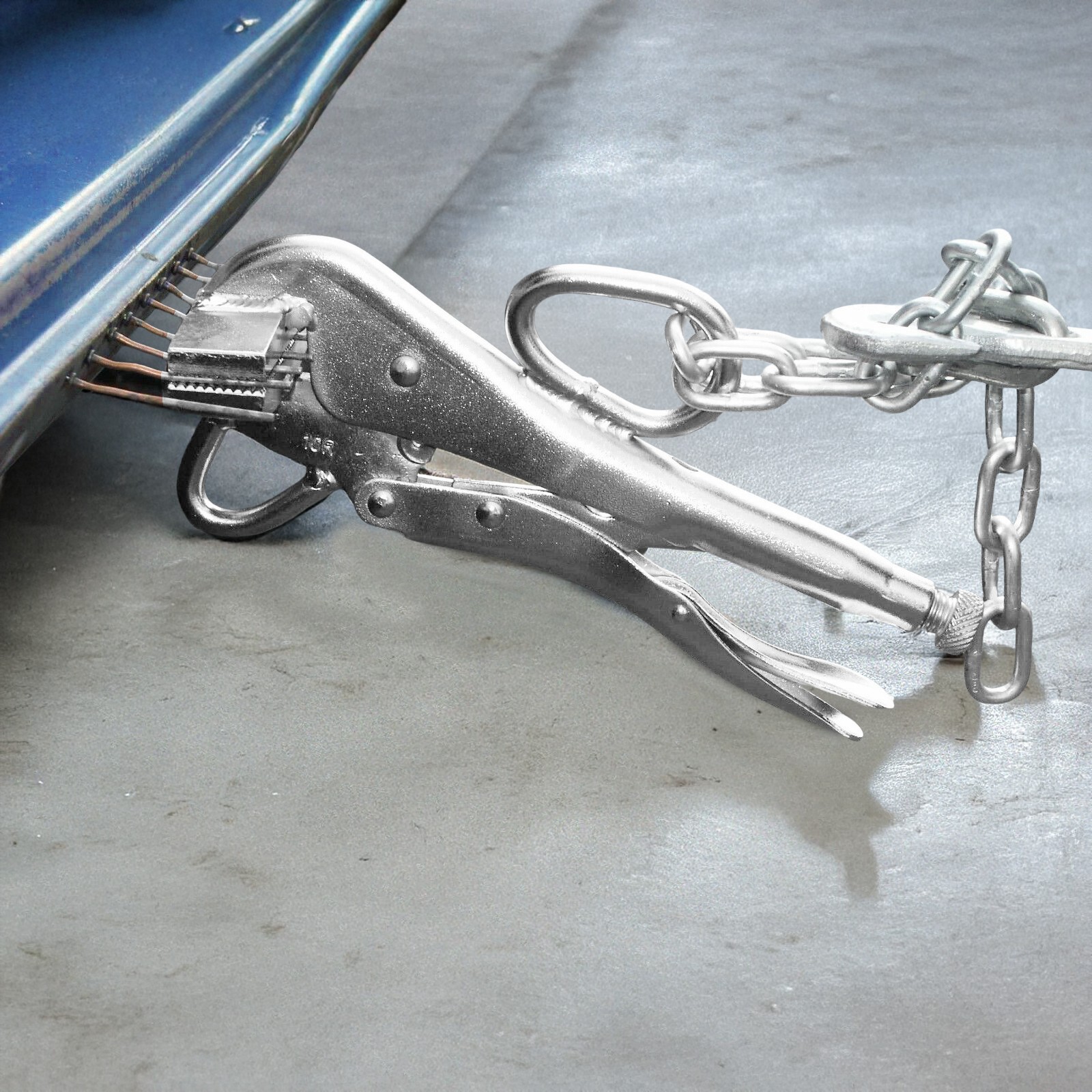 Locking Sheet Clamp Multi-functional Steel 11*23cm Extra Wide Duck Billed Pliers