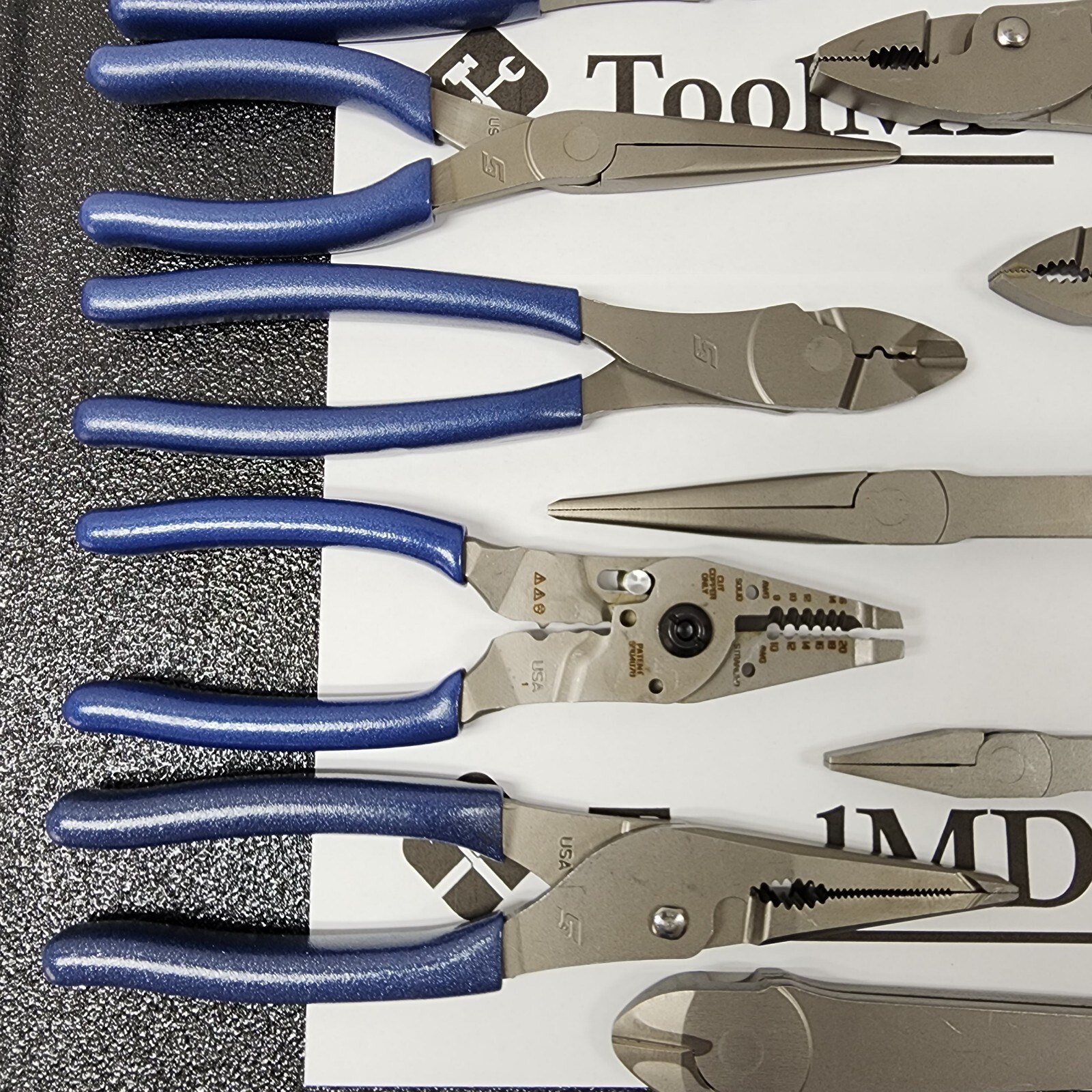 Snap-on Tools USA NEW 14pc POWER BLUE Master Plier/Cutter/Stripper Set LN47ACF