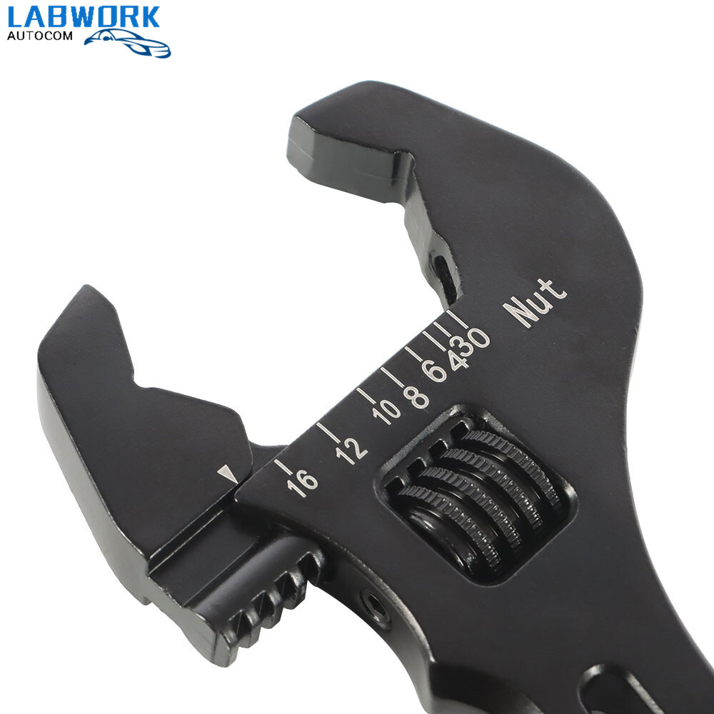 For Hose End Fitting 3AN-16AN Black Adjustable Wrench Aluminum Tool Spanner