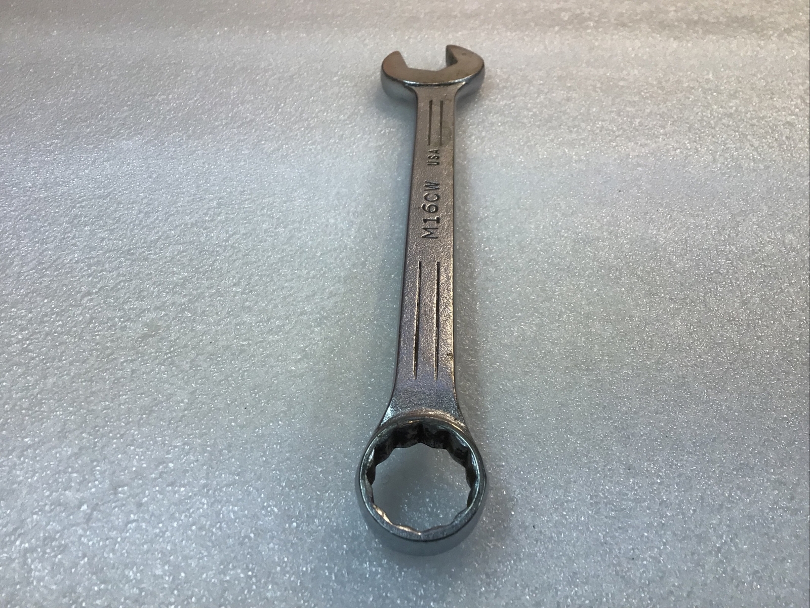 MAC TOOLS#M16CW – 16mm, Metric, Chrome, Combination Wrench, 12 Pt., -USA-NICE-