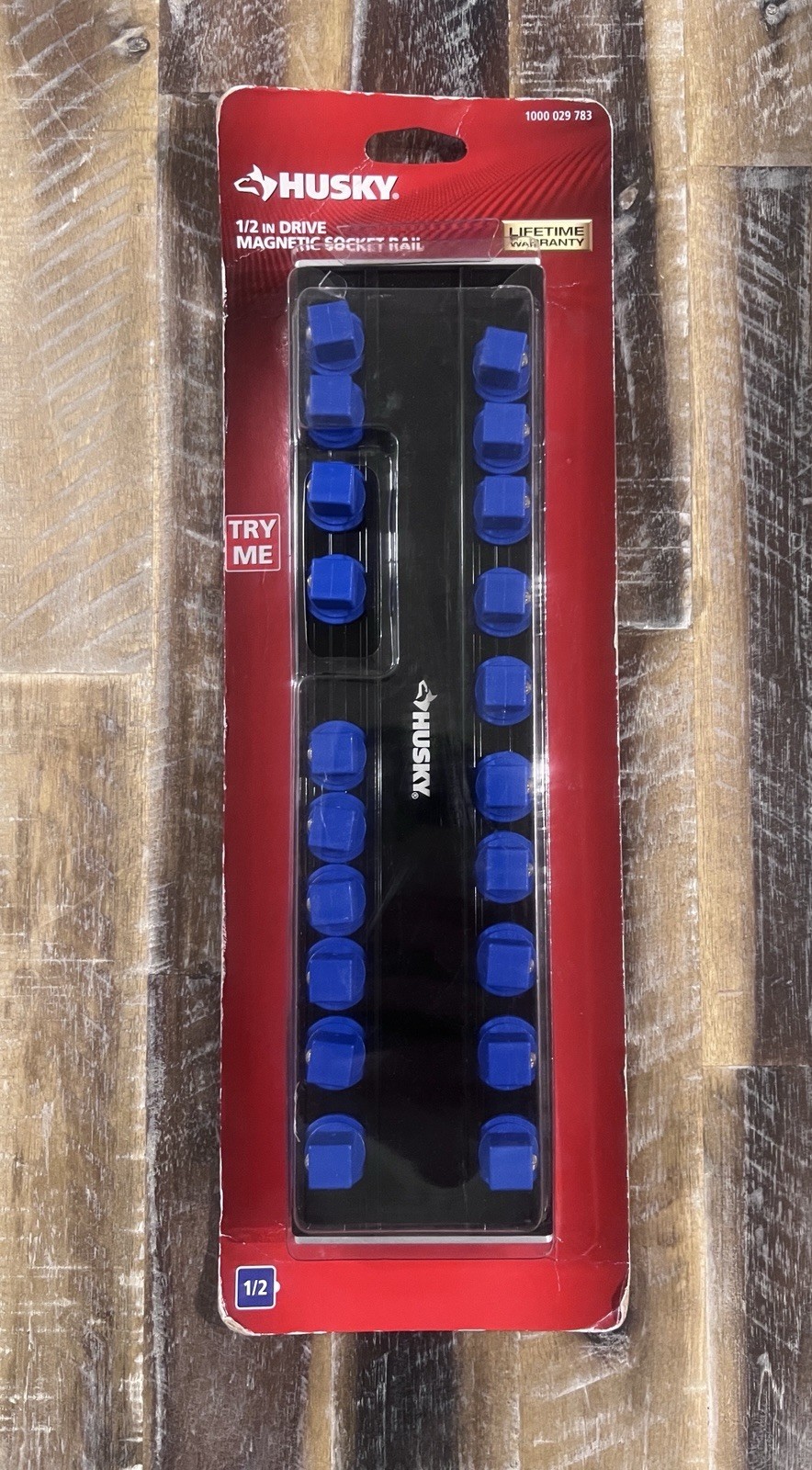 Husky H2DMRAILMP 1/2 in. Drive Magnetic Socket Rail Organizer Holder New