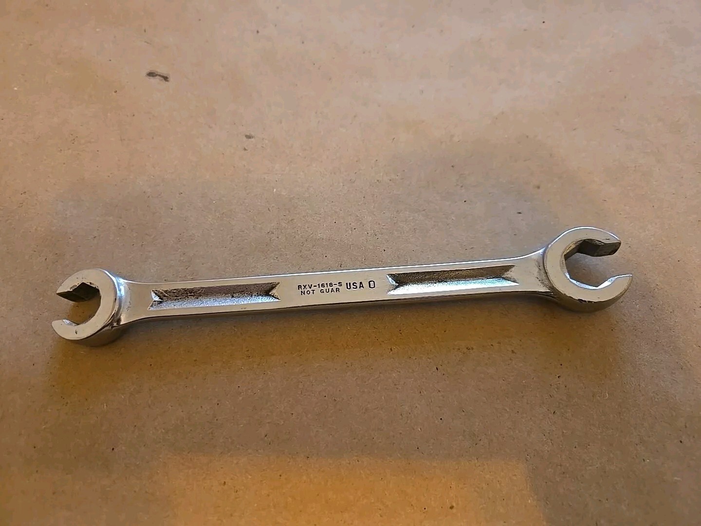 Snap On 1/2″-9/16″ Chrome Flare Nut End Wrench Read Ad RXV-1618-S