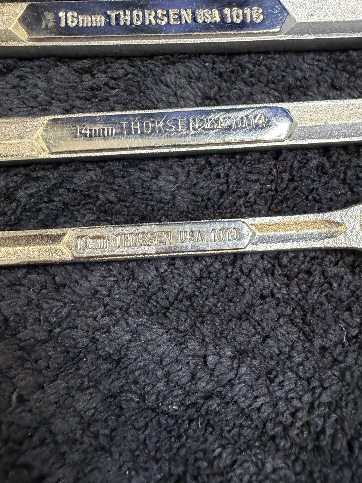 5 Piece Thorsen Metric Combination Offset Wrench 18mm 17mm 16mm 14mm 10mm USA