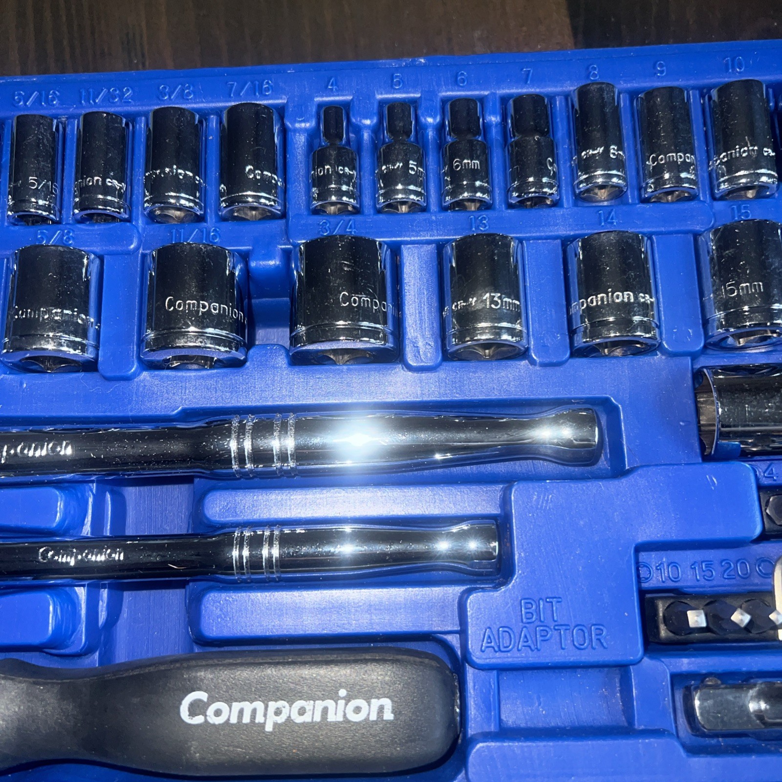 Sears Companion 48 piece 3/8″ Socket set 30372 USA Standard And Metric Like New