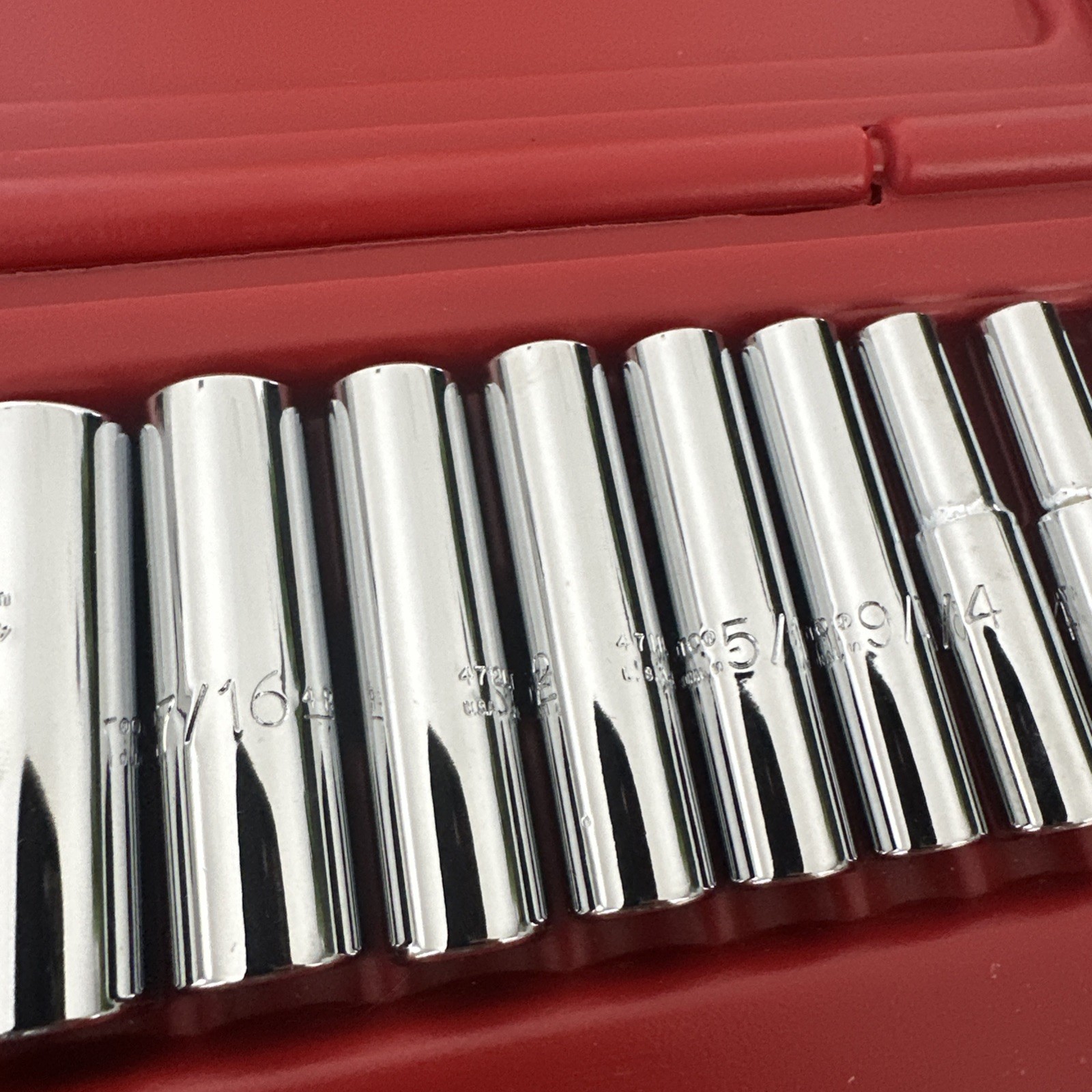 Proto 1/4″ Drive Socket Set 25 Pc. SAE 12 Pt. W/ Case TorquePlus USA No J47118XL