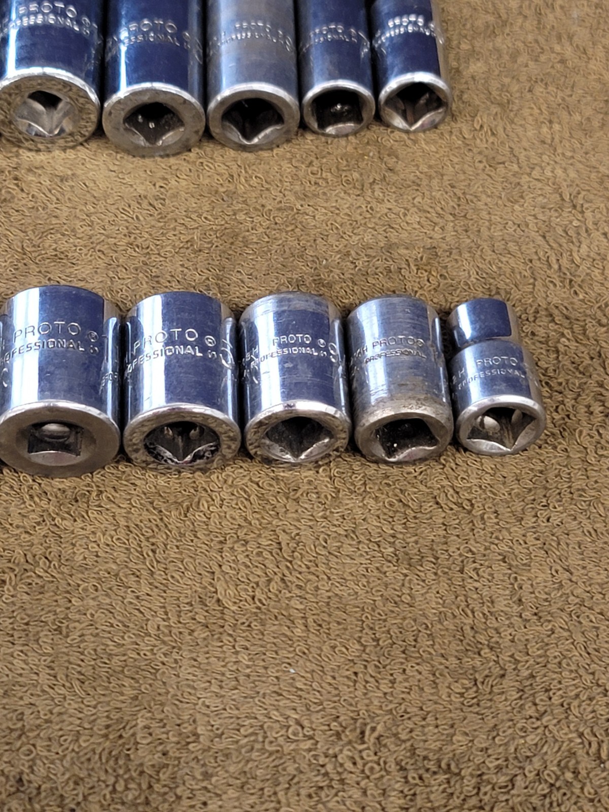 16 Proto Socket Deep Well Standard 5028H 3/8″ Drive Sae 7/8 9/16 Tool Set USA